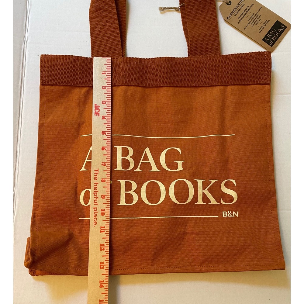 Barnes And Noble A Bag Of Books Fair Trade Cotton Tote Bag New With Tags - Picture 2 of 6